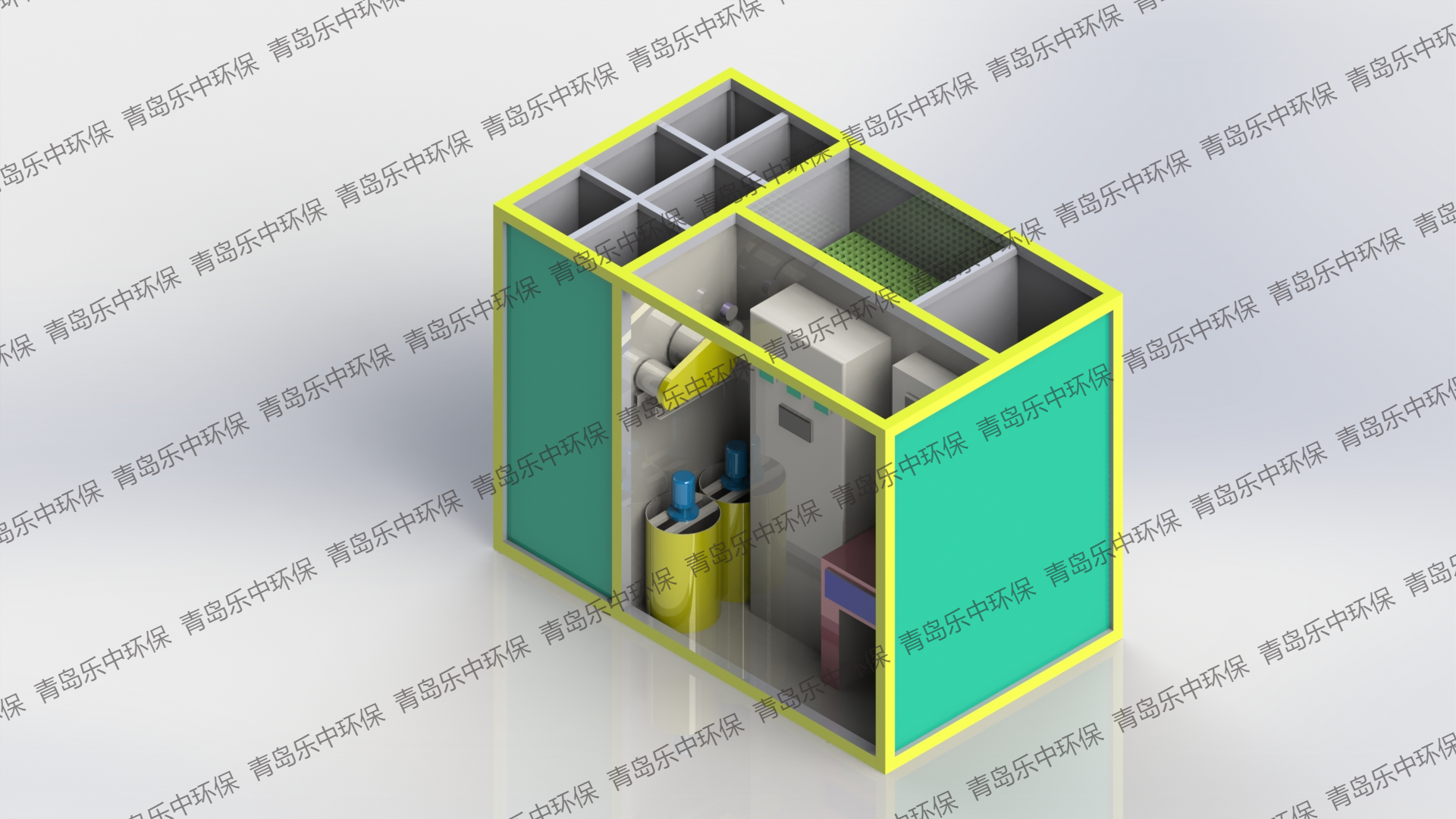 自來水廠模塊化凈水設備_一體化凈水裝置_青島樂中